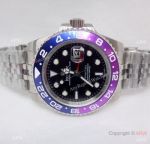 Copy Rolex GMT-Master 2 Purple Blue Ceramic Bezel Watch 40mm